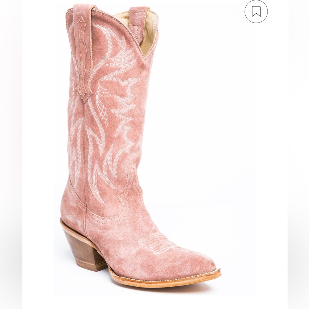 Idyllwind Pink Suede Western Heeled Boot